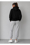 Hooded Tracksuit 2-Piece Combination Winter Thin Puffy Los Angeles Printed Women's / Men's Unisex Model - 2