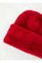 Women's Premium Knitted Soft Textured Beanie - Soft Folded Plush Winter Beanie - 5