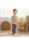 Boy's Checkered Patterned Two-Strap Set - 2