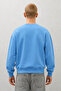 Men's 100% Cotton Comfortable B.Blue Winter Sweatshirt - 6