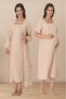 Effortt Muslin Fabric Maternity Nightgown and Dressing Gown 3085