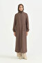 Cep Detailed Belted Tencel Ferace - Light Brown - 5