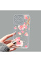 iPhone 16 Pro Compatible Camera Protected Anti-Shock Aesthetic Print Patterned Transparent Silicone Case