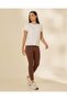 Women Ivory Viscose Crew Neck T-Shirt - 5