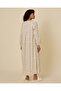 Women Beige Printed V Neck Nightgown - 3