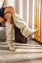 Luma Women's Boots Cowboy Bellows Thick Heeled Suede - 2