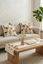 Colorful Botanical Punch Embroidered Throw Pillow and Runner Set 2 Pillow Covers 1 Runner 3 Pieces - 8