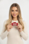 Red Shiny Rectangular Hair Clip for Women Daily Use - 4