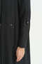 Plus Size Modal Robe with Sleeve Detail - Black - 3