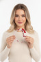 Girl's Heart Bow Red and White Hair Band Crown - 4