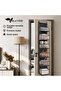 Behind-The-Door Organizer 6-Compartment Hanging Cabinet Organizer Multi-Purpose Behind-The-Door Shelf Black - 4