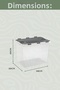 Lockable Lid Toy Storage Box - 16 Lt Children's Room Organizer, Toy Storage Box-Anthracite - 7