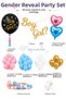 Gender Reveal Party Concept Full Set Pink Blue Balloon Helium Compatible - 2