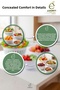 4-Piece Bowl Set Multi-Purpose Kitchen Bowl Plastic Colorful Mixing Storage Bowl Set - 2