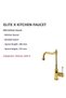 Elite X Gold Kitchen Sink Faucet 130538 - 4