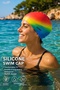 Silicone Sea Cap Unisex Swimming Cap Suitable for Pool and Sea Use Colorful