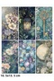 Mystical Vintage Night Theme 4-Page Sticker Set - Journal, Scrapbook, Bujo, Decals, Planner, Agenda Stickers - 4