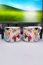 كوب سيراميك فاخر مطبوع عليه Escoffier Genshin Impact (قطعة واحدة) على شكل حرف T بمقبض أسود خاص V1T - 2