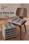 Tekstil Modern 6-Piece Chair Cushion Set - Cushion Set (40X40 cm)