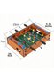 Wooden Desktop Football Game 4-Arm Portable World Cup Exciting Fun Tabletop Game - 2