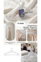 12-Piece Transparent Crystal Clothes Hanger, Large Size Clothes Hanger with Drop Pattern, Clothes- and Outfit Hanger, 12-Piece Plastic Clothes Hanger, Hard Plastic Transparent Hanger, Clothes Hanger (Width=37Cm, Length:18 cm)