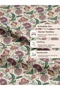 100% Cotton Satin Fabric 100X155 cm Cream Plum Flower Patterned Decorative Patchwork Fabric - 5