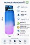 2-Piece Tritan Water Bottle Set 800 ml Double Color Softtouch Ff Collection Tritan Water Bottle - 5