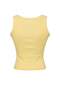 Sarı Fırçalı Soft Kumaş Örme Spor Üst/Bluz THMSS26BZ00008 - 7