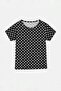 Black Polka Dot Short Sleeve Lycra Body Tdrss26Bd00003 - 4