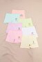 Multicolor 7-Piece Girls' Boxer Set Tkdss26Bx00006