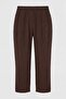 Brown Crew Neck Sleeveless Pants Comfortable Fit Top and Bottom Set Tdrss26Au00052 - 8