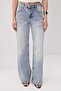 Açık Mavi Normal Bel 100% Pamuk Wide Leg Geniş Paça Jeans TWOSS26JE00125 - 3