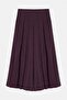 Plum Modal Elastic Waist Zipper Pleated Trousers Tdrss26Pl00046 - 4