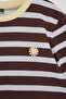 Yellow Striped Knitted T-Shirt Tkdss25Ts00037 - 5