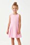 Pembe Kısa / Mini Düz Dokuma Elbise TKDSS26EL00002 - 2
