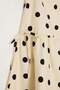Ecru Polka Dot Waist-Slit Pleated Skirt Tdrss26Et00080 - 5