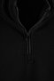 Black Regular/Normal Cut High-Neck Zippered Textured Sweatshirt Tmnaw27Sw00002 - 6