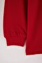 Burgundy 100% Cotton Boys' Plain/Basic Crew Neck Polo Collar Knitted School T-Shirt Tkdaw27Ts00005 - 6