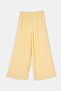 Yellow Wide Leg Draped Satin Trousers Tdrss26Pl00062 - 5