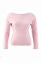 Pembe Premium İplik/Özel İplik Kayık Yaka Fitted Triko Kazak TWOAW27KZ00170 - 6