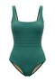 Emerald Green Coated Regular Chlorine & Water Resistant Long Lasting Lycra ®   Xtra Life Swimsuit Tbess26Ma00104 - 5