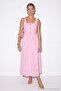 Pembe Kare Yaka Kolsuz Brode Elbise TDRSS26EL00114 - 2