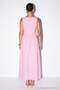 Pembe Kare Yaka Kolsuz Brode Elbise TDRSS26EL00114 - 3