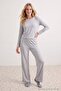 Gray Melange Viscose Knitted Pajama Set Thmaw27Pt00007 - 3