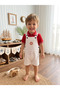 Sailor Linen Salopet Polo Collar Short Sleeve Combed Cotton Summer Baby Boy Set