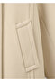 Wool Blend Funnel Collar Coat - 5