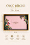 Melamine Presentation Tray with Pink Background and Floral Pattern and Gold Frame 31X46 cm - 4
