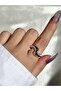 Women's Silver Color Design Ring - 3