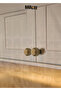 Small Mace Globe Button Antique Yellow 25mm Diameter Drawer Cabinet Furniture Handles - 3
