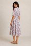 Long Flower D Patterned Dress - 5